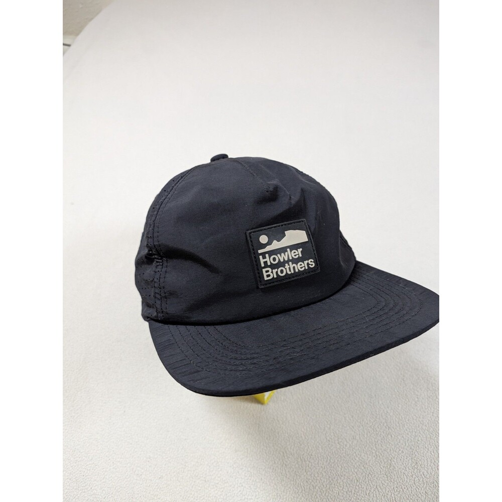 Howler Bros Aperture Tech Strapback Hat Black Logo Outdoor Gorpcore Brothers